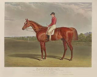 „Pełnomocnik”, zdobywca nagrody Derby w Epsom, 1834, ryciny przez R.W. Smarta i Charlesa Hunta (1803-77), wyd. S. und J. Fuller, 1834 (akwatinta)