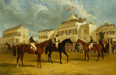 Przygotowanie do startu na Puchar Cesarza Rosji w Ascot, 1845, 1845