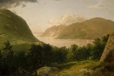 Scena rzeki Hudson, 1857.