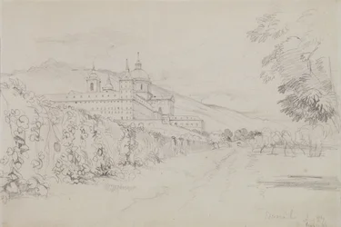 Escorial, Madryt, 1832 (ołówek)