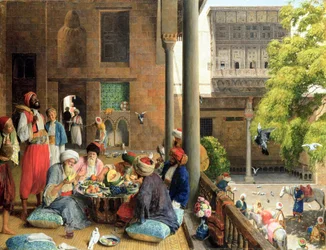 Południowy posiłek, Kair, 1875