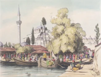 Tophana, tablica 15 z „Ilustracji Konstantynopola”, rytowana przez artystę, wyd. 1838