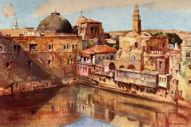 Jerozolima. - Basen Ezechiasza, 1902.
