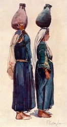 Studia syryjskich wieśniaczek, 1902.