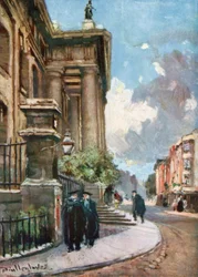 Budynek Clarendon, Broad Street (kolorowa litografia)