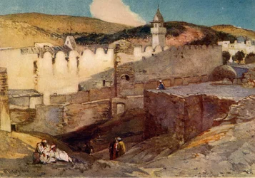 Meczet w Hebronie nad jaskinią Machpelah, 1902.