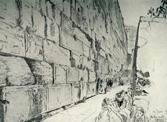 Ściana Płaczu, 1902.
