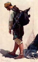 Stojąca figurka nosiciela wody, 1902.