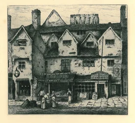 Old Houses, Digbeth, Walsall, z "Remnants Of Old Wolverhampton" Vol.I. No.s 1-37, opublikowane w 1880 r.