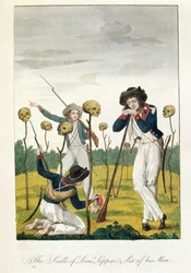 Skulls of Lieu Leppar, Six of his Men, autor: J.G. Stedman