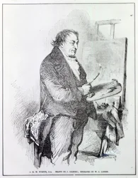 Joseph Mallord William Turner, grawerowane przez WJ Lintona, c.1837 (grawerowanie)