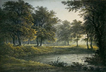 Wieczór (akwarela na papierze)