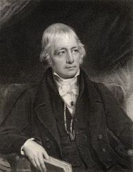 Sir Walter Scott, rycina autorstwa J. Thomsona, z "National Portrait Gallery, tom III", opublikowana ok. 1835 r.