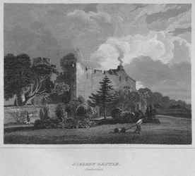 Zamek Scaleby. Cumberland, 1814