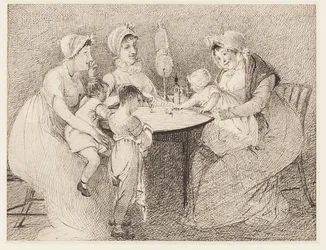 Dziecięca gra w kręgle, 1807