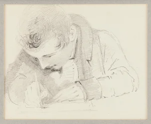 Mężczyzna piszący, 1825