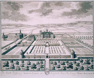 South Prospect of Shobdon Court, Herefordshire, siedziba Sir Jamesa Batemana (rycina)