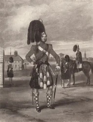 93. nakaz przeglądu Sutherland Highlanders, c1820-1870, 1909 r