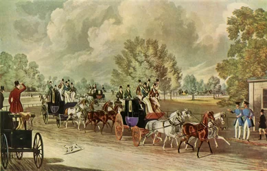 „Spotkanie Klubu Czterech Ręki, Hyde Park, Londyn”, c1838, 1947.