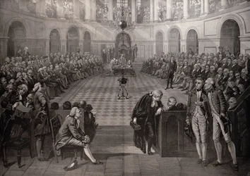 The Irish House of Commons, AD 1790, College Green, Dublin, z "The Illustrated London News", 4 października 1886 r.