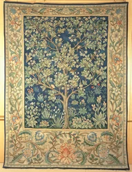 Gobelin Drzewo Portiere, wykonany dla William Morris & Co., ok. 1909