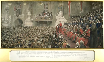City Imperial Volunteers w Guildhall, Londyn, 1900.