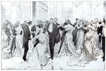 Cotillon, z „Daily Life Upstairs”, 1902 (litografia)