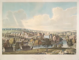 Matteawan. Wioska produkcyjna, w pobliżu lądowiska Fishkill, N. York