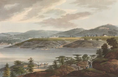 West Point nr 16 z portfela rzeki Hudson, 1825.