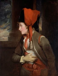 Pani Jordan jako Viola w „Twelfth Night” (olej na desce)