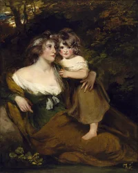 Hrabina Darnley i jej córka, Lady Elizabeth Bligh, c.1795