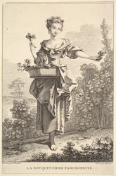 Fanchonette Flower Girl, 1741-63.