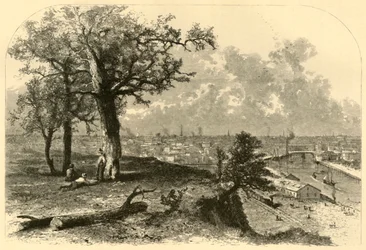 „Cleveland, ze wzgórza Scranton”, 1872.