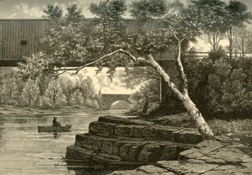 „Passaic, poniżej wodospadów”, 1874.