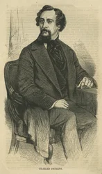 Charles Dickens, grawerowane przez Bobbett-Hooper, z Harper