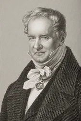 Friedrich Heinrich Alexander Humboldt (1769-1859), baron von Humboldt, ryty przez D.J. Pound z fotografii, z Salonu wybitnych osobistości, tom 2, wydanego w Londynie, 1860 (engra
