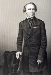 Giacomo Meyerbeer (1791-1864) grawerowane przez D.J. Pound z fotografii, z „The Drawing-Room of Eminent Personages, Volume 2”, wydanej w Londynie, 1860