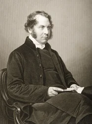 Henry Montagu Villiers (1813-61) wyryty przez D.J. Pounda na podstawie fotografii, z "The Drawing-Room of Eminent Personages, Volume 2", wydanej w Londynie w 1860 r.