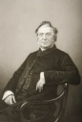 Hugh Stowell (1799-1845) wyryty przez D.J. Pounda z fotografii, z "The Drawing-Room of Eminent Personages, Volume 2", wydanej w Londynie, 1860 r.