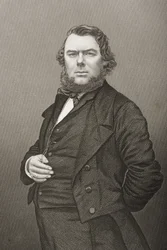 Hugh Stowell Brown (1823-86) grawerowane przez D.J. Pound z fotografii, z „The Drawing-Room of Eminent Personages, Volume 2”, wydanej w Londynie, 1860
