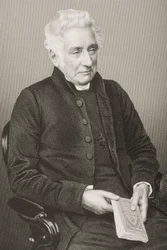 John Lonsdale (1788-1867) grawerowany przez D.J. Pound z fotografii, z „The Drawing-Room of Eminent Personages, Volume 2”, wydanej w Londynie, 1860