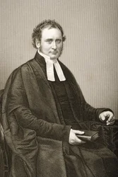 Robert Bickersteth (1816-84) grawerowany przez D.J. Pound z fotografii, z „The Drawing-Room of Eminent Personages, Volume 2”, wydanej w Londynie, 1860