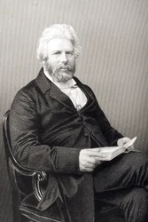 Robert Chambers (1802-71) grawerowany przez D.J. Pound z fotografii, z „The Drawing-Room of Eminent Personages, Volume 2”, wydanej w Londynie, 1860