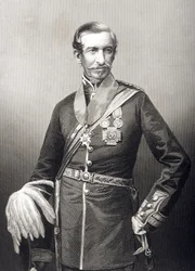Sir Archdale Wilson (1803-74) grawerowany przez D.J. Pound z fotografii, z „The Drawing-Room of Eminent Personages, Volume 2”, wydanej w Londynie, 1860
