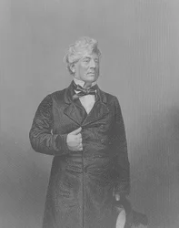 Sir William Shee (1804-68) grawerowany przez D.J. Pound z fotografii, z „The Drawing-Room of Eminent Personages, Volume 2”, wydanej w Londynie, 1860