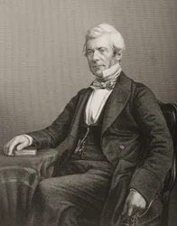 William Chambers (1800-83) grawerowany przez D.J. Pound z fotografii, z „The Drawing-Room of Eminent Personages, Volume 2”, wydanej w Londynie, 1860