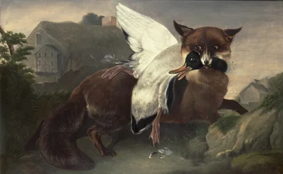Lis i gęś, ok. 1835 (olej na płótnie)