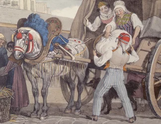 Wózek na pranie, 1822