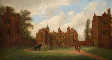 Aston Hall Front Wschodni, 1854.