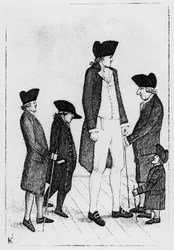 Byrne, irlandzki gigant, pan Watson, pan McGowan, pan Fairholme i Geordie Cranstoun, 1784